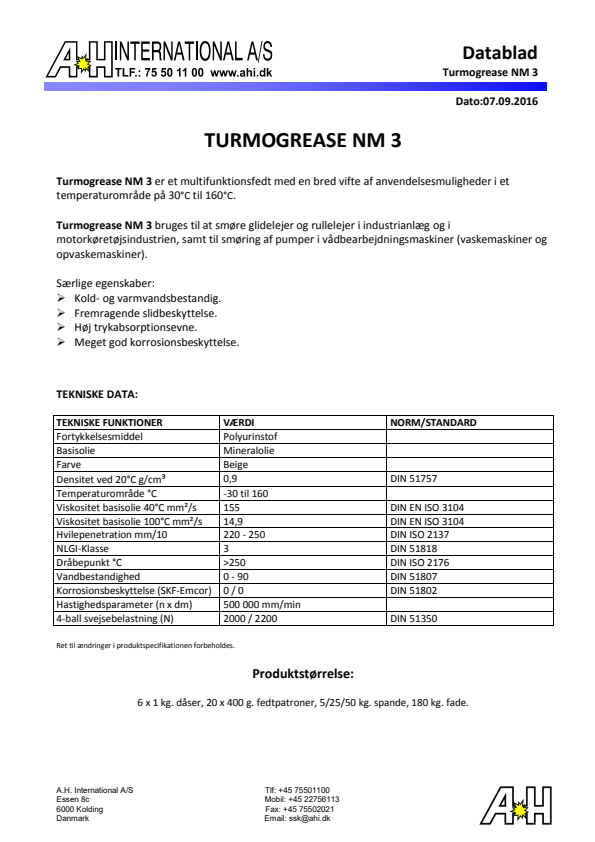 

Turmogrease NM 3

